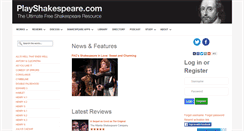 Desktop Screenshot of playshakespeare.com